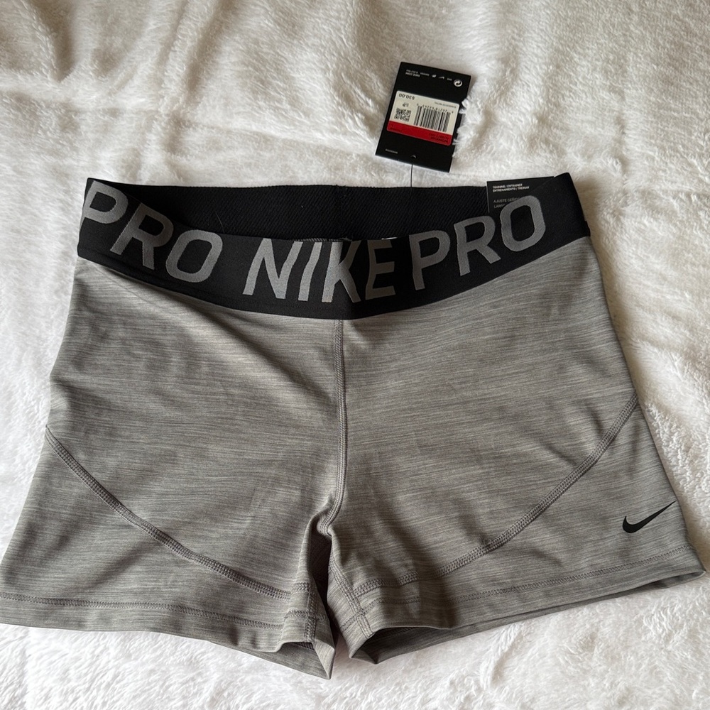 Nike PRO - New With Tags - Women's Athletic Gray Training Shorts